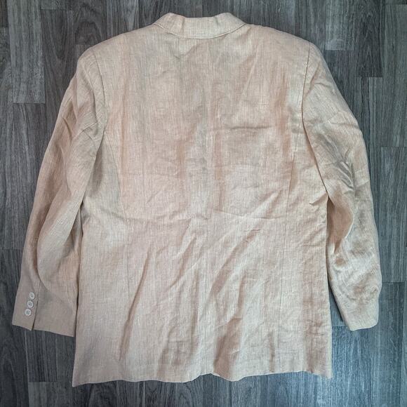 David Dart Sport 100% Linen Blazer Jacket Women’s L Lightweight - Picture 2 of 5